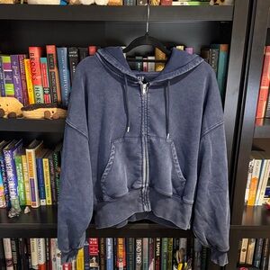 GAP VintageSoft Wedge Zip Hoodie